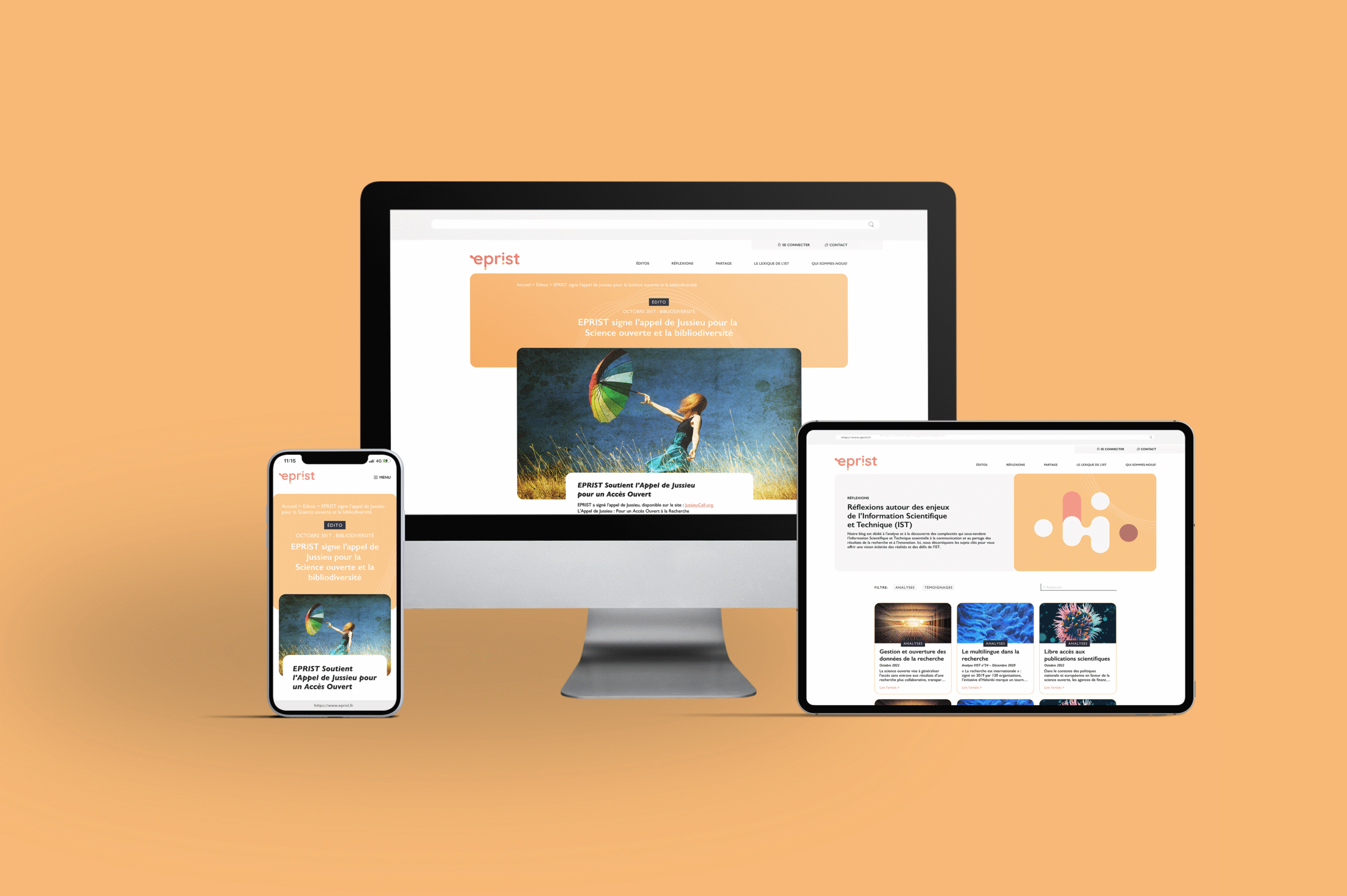 Architecture et design du site web EPRIST