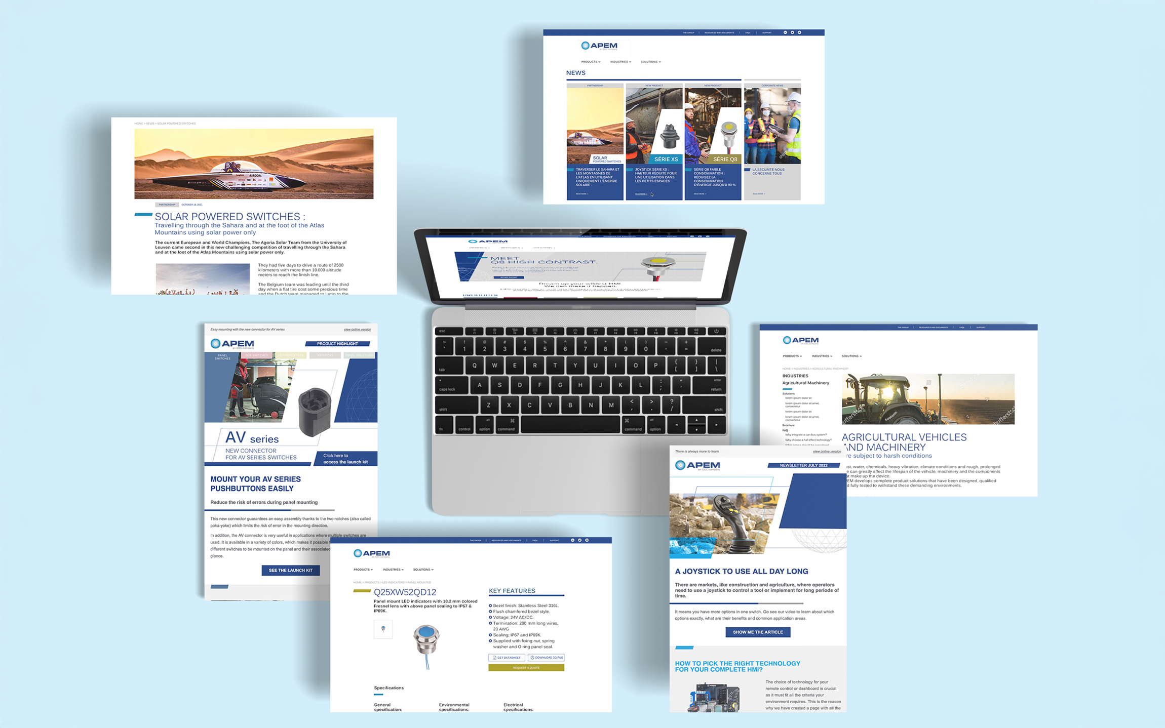 Management de contenu et webmastering pour APEM