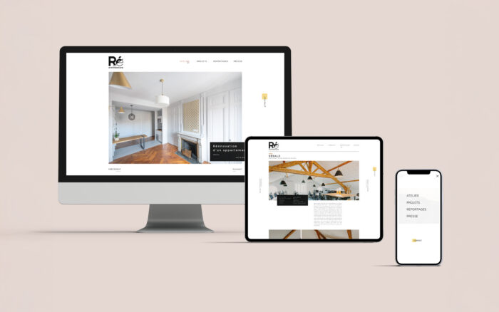 Design et développement de site web sous le CMS WordPress pour Ré-Architecture